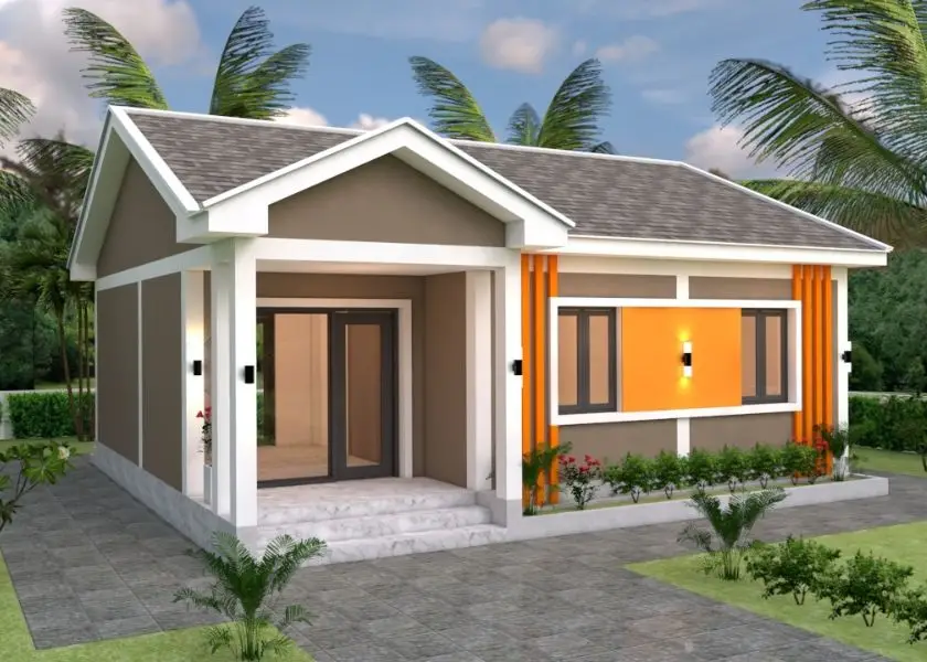 Desain Rumah Sederhana dengan Bentuk Atap Simpel Tapi Menarik